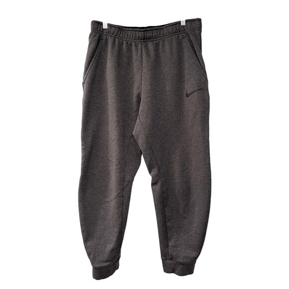 Nike Mens L Therma-FIT Tapered Training Joggers Sweat Pants Basketball Dark Gray - Picture 2 of 8